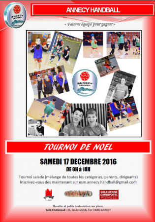 Les inscriptions pour le tournoi à la mêlée de Noel sont ouvertes !